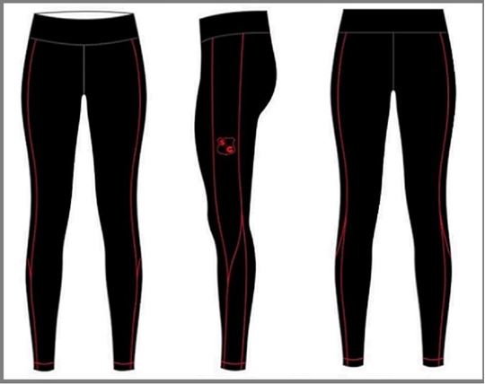 Custom Compression - Full Length Pants-Kinesio Tape, Ankle Guards